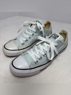 Converse Low Top Sneakers - Pale Mint and White